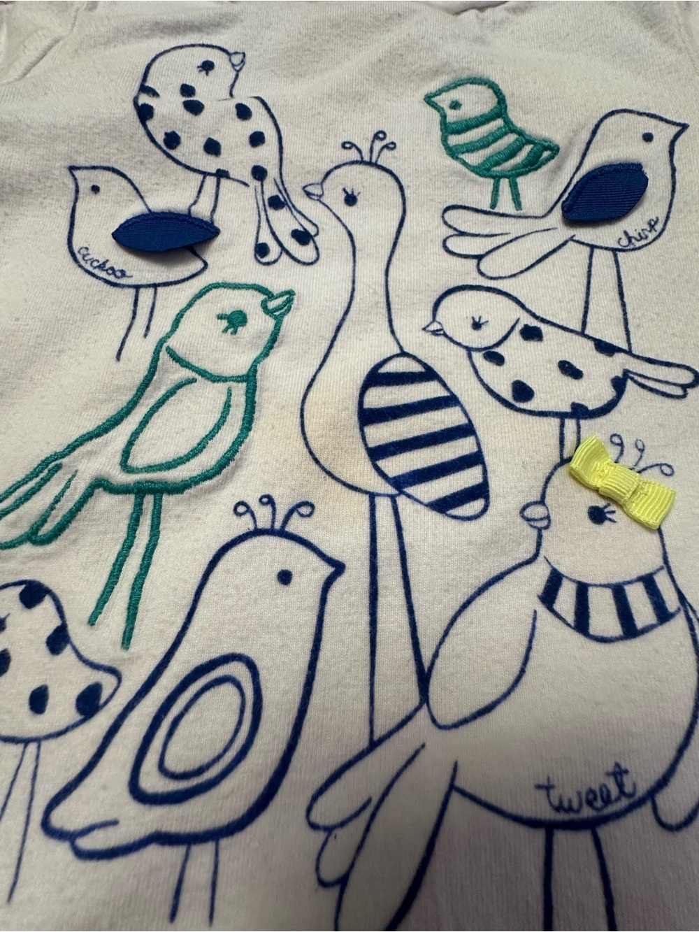 🐦 Gymboree Bird Top & Polka Dot Corduroy Pants Set 12-18M * - Picture 4 of 9